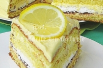 Tort de lamaie cu crema lemon curd